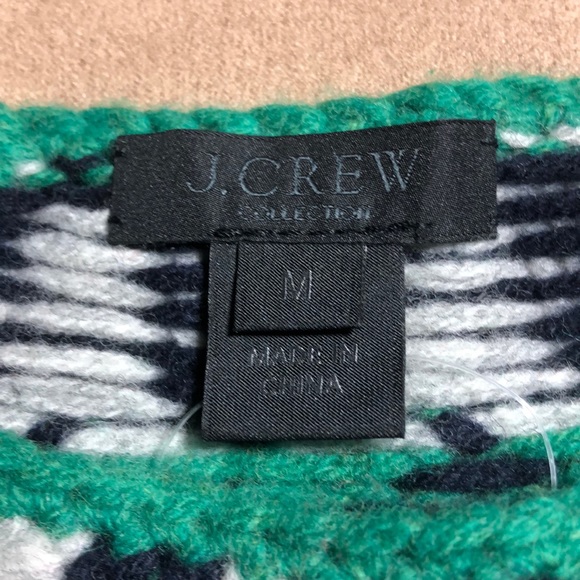 J. Crew Collection Wide Neck Fair Isle Sweater - Picture 6 of 9